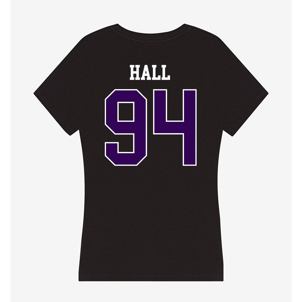 Kansas State - NCAA Football : Kingston Hall - Women's V-Neck T-Shirt-1