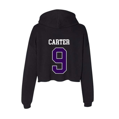 Kansas State - NCAA Women's Volleyball : Chandler Carter - Women's Crop Fleece Hoodie-1