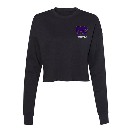 Kansas State - NCAA Men's Track & Field : Dylan Plath - Women's Cropped Crew Fleece-0