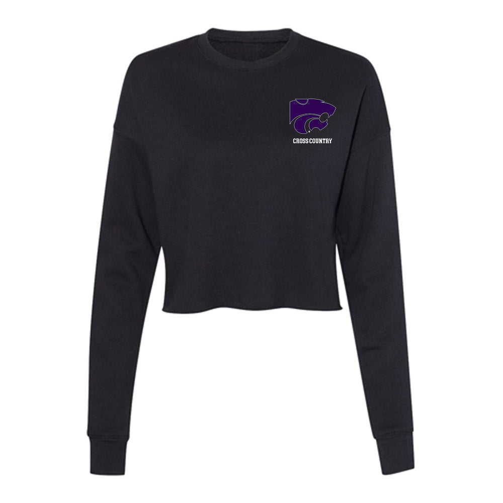 Kansas State - NCAA Men's Cross Country : Brock Olsen - Women's Cropped Crew Fleece-0