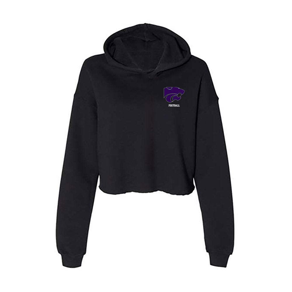 Kansas State - NCAA Football : Will Anciaux - Women's Crop Fleece Hoodie-0