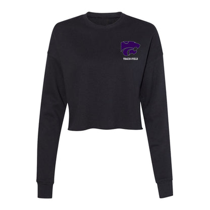 Kansas State - NCAA Men's Track & Field : Pierson Carlisle - Women's Cropped Crew Fleece-0