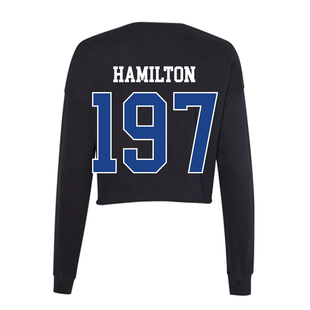 CSU Bakersfield - NCAA Wrestling : Jaxon Hamilton - Women's Cropped Crew Fleece-1