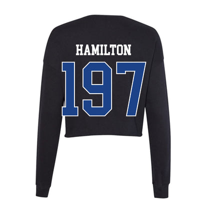 CSU Bakersfield - NCAA Wrestling : Jaxon Hamilton - Women's Cropped Crew Fleece-1