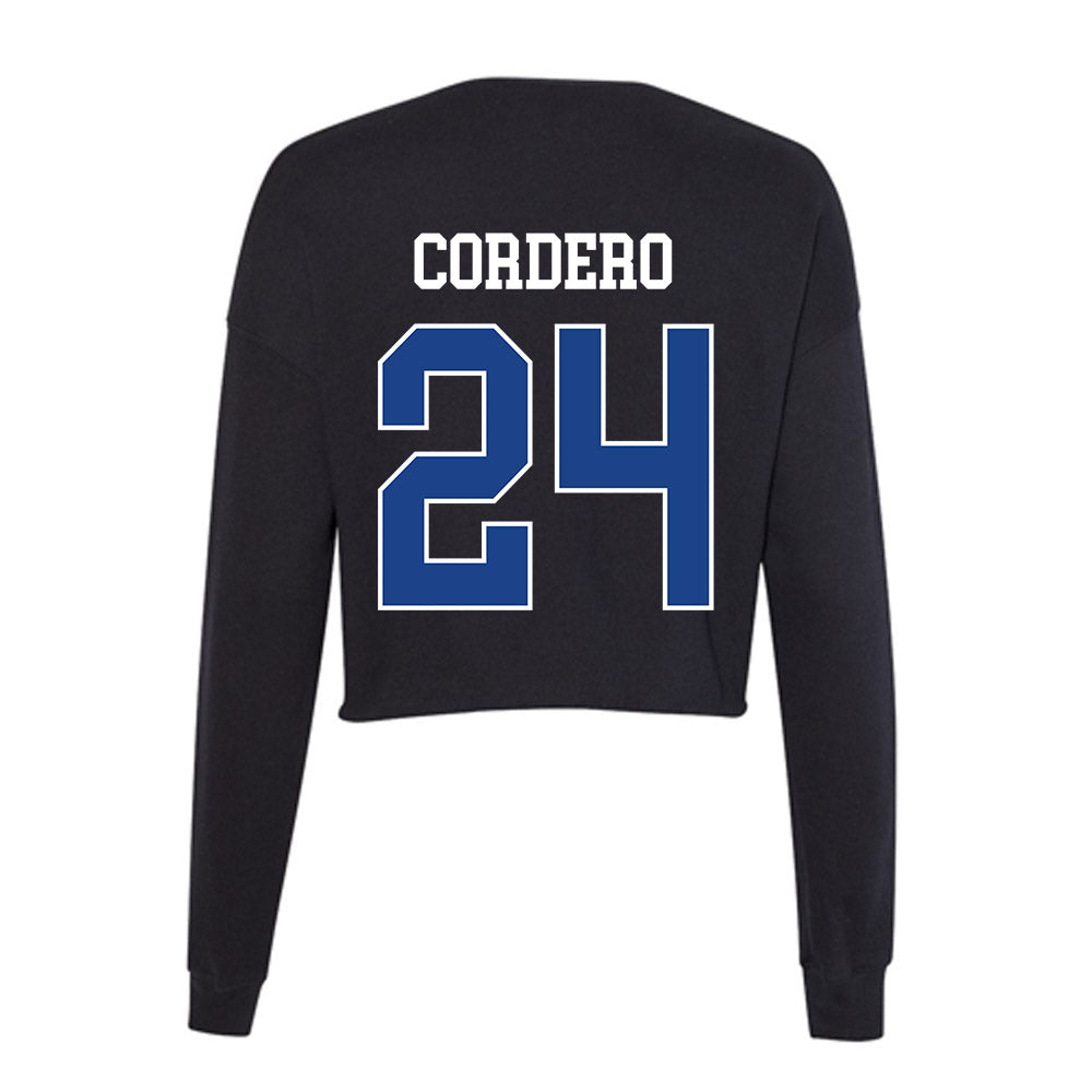 CSU Bakersfield - NCAA Baseball : Carlos Cordero - Women's Cropped Crew Fleece-1