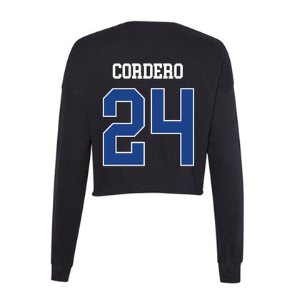 CSU Bakersfield - NCAA Baseball : Carlos Cordero - Women's Cropped Crew Fleece-1