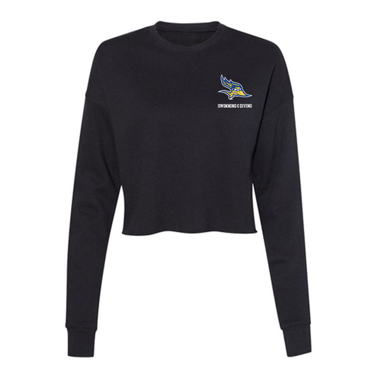 CSU Bakersfield - NCAA Men's Swimming & Diving : Tanner Sheffert - Women's Cropped Crew Fleece-0