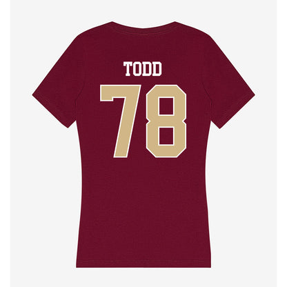 FSU - NCAA Football : Jayden Todd - Women's V-Neck T-Shirt-1