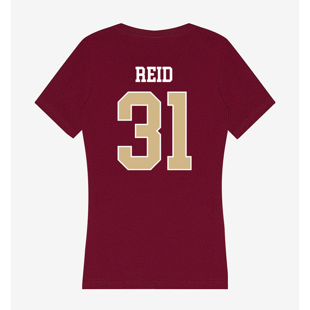 FSU - NCAA Softball : Makenna Reid - Women's V-Neck T-Shirt-1