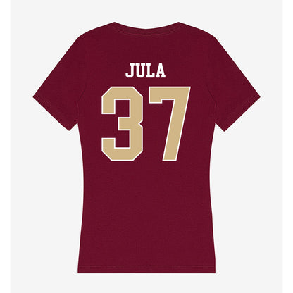 FSU - NCAA Football : Carter Jula - Women's V-Neck T-Shirt-1