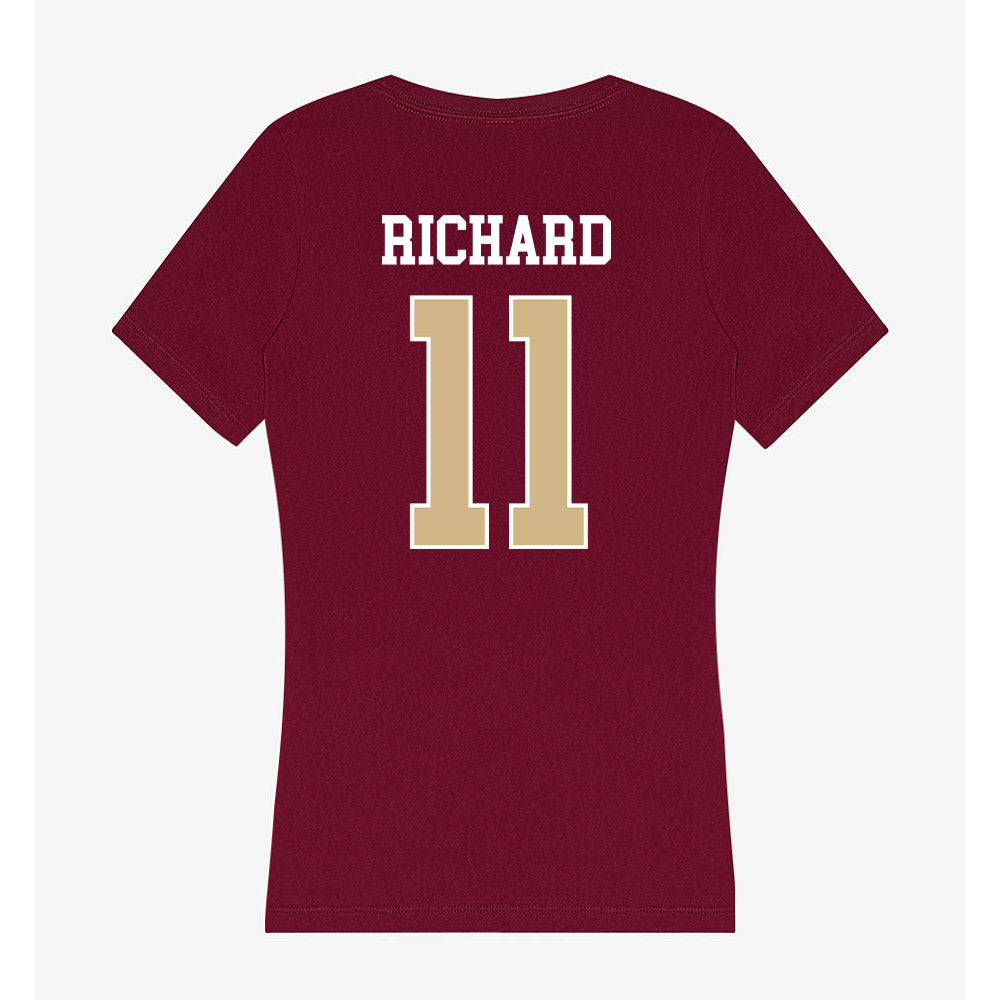 FSU - NCAA Football : Cj Richard - Women's V-Neck T-Shirt-1