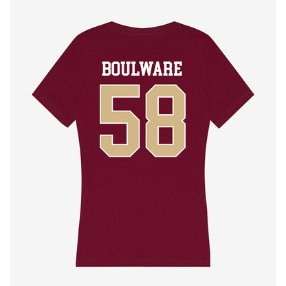 FSU - NCAA Beach Volleyball : Jordan Boulware - Women's V-Neck T-Shirt-1