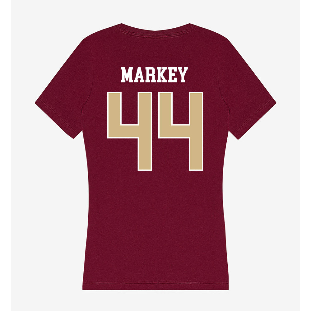 FSU - NCAA Football : Gavin Markey - Women's V-Neck T-Shirt-1