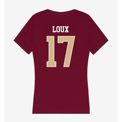FSU - NCAA Women's Basketball : Kennedy Loux - Women's V-Neck T-Shirt-1