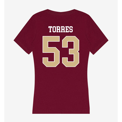 FSU - NCAA Football : Brandon Torres - Women's V-Neck T-Shirt-1