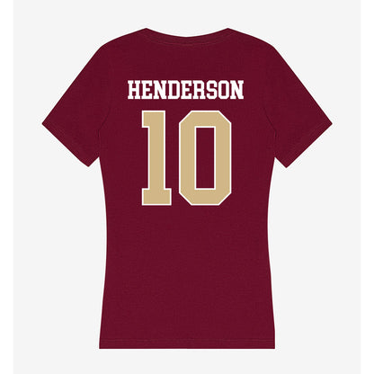 FSU - NCAA Women's Soccer : Ashley Henderson - Women's V-Neck T-Shirt-1