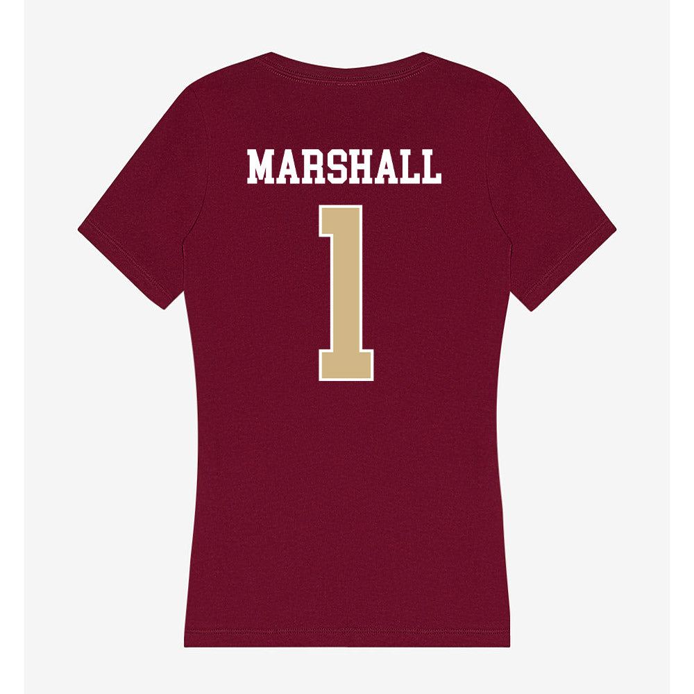 FSU - NCAA Football : Malachi Marshall - Women's V-Neck T-Shirt-1