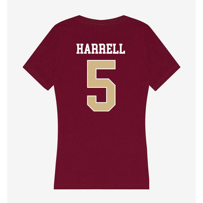 FSU - NCAA Women's Lacrosse : Summer Harrell - Women's V-Neck T-Shirt-1