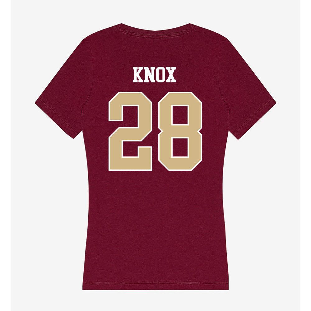 FSU - NCAA Women's Lacrosse : Marlo Knox - Women's V-Neck T-Shirt-1