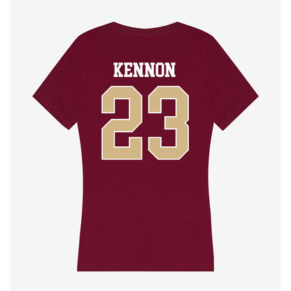 FSU - NCAA Football : Chauncey Kennon - Women's V-Neck T-Shirt-1