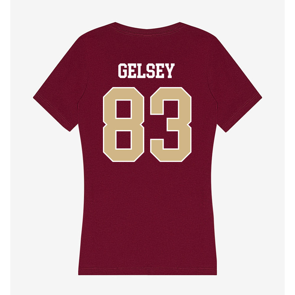 FSU - NCAA Football : Tae'Shaun Gelsey - Women's V-Neck T-Shirt-1