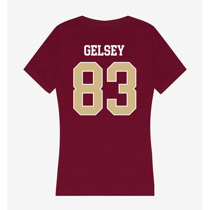 FSU - NCAA Football : Tae'Shaun Gelsey - Women's V-Neck T-Shirt-1