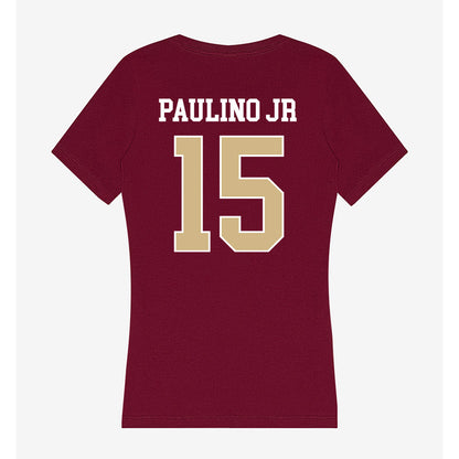 FSU - NCAA Baseball : Kelvyn Paulino Jr - Women's V-Neck T-Shirt-1