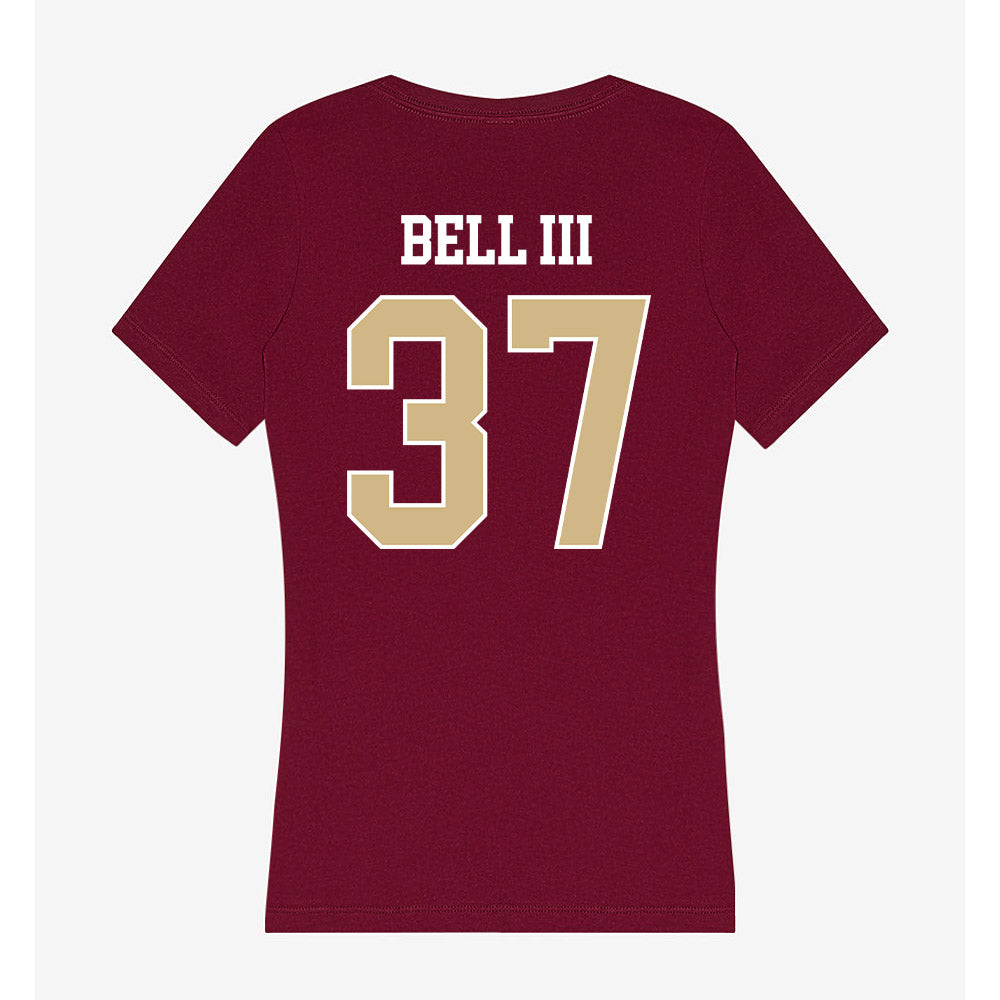 FSU - NCAA Football : Tre Bell III - Women's V-Neck T-Shirt-1
