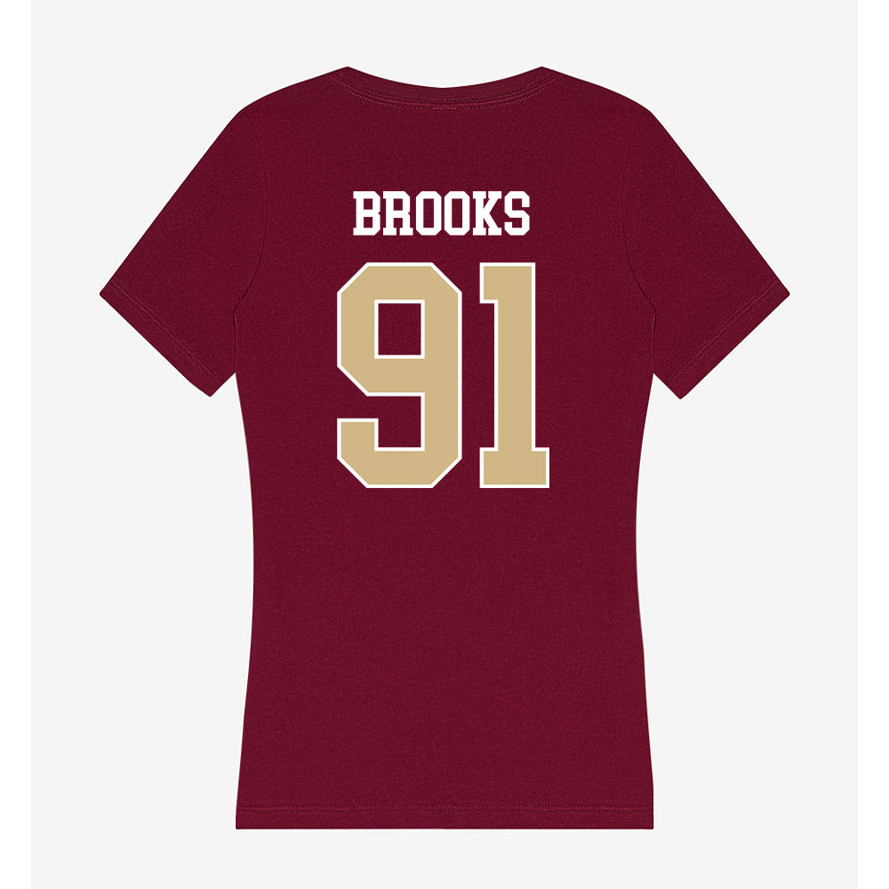 FSU - NCAA Football : Cam Brooks - Women's V-Neck T-Shirt-1