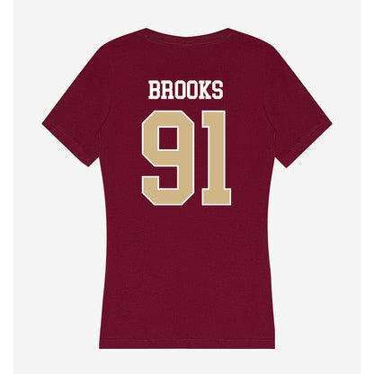 FSU - NCAA Football : Cam Brooks - Women's V-Neck T-Shirt-1