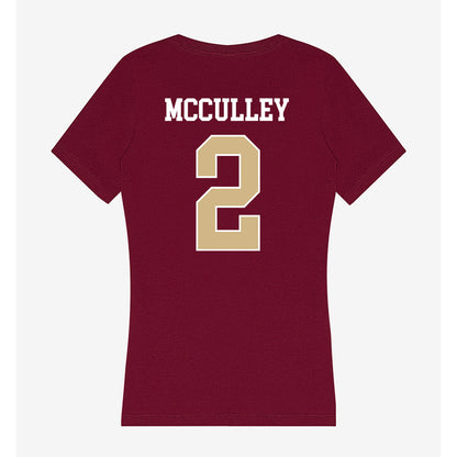 FSU - NCAA Baseball : Carter McCulley - Women's V-Neck T-Shirt-1