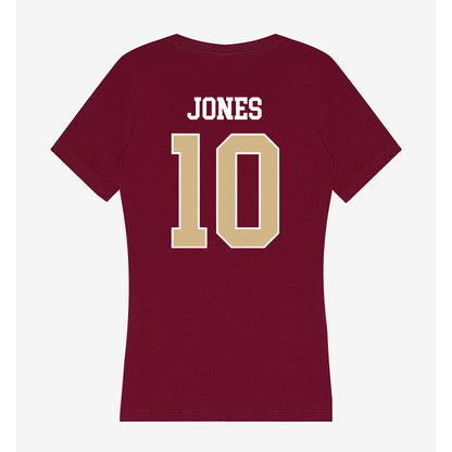 FSU - NCAA Football : Christopher Jones - Women's V-Neck T-Shirt-1