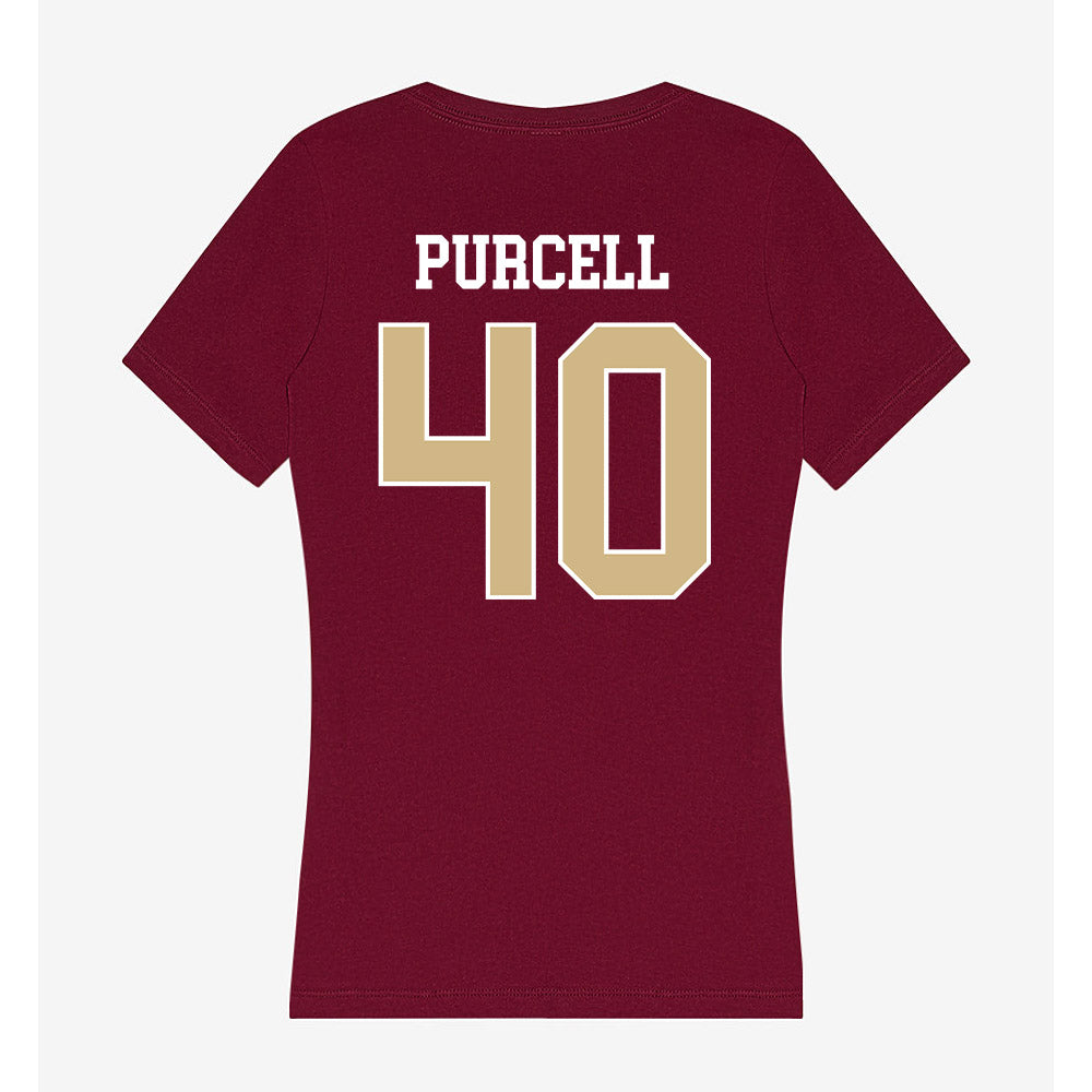 FSU - NCAA Baseball : Brodie Purcell - Women's V-Neck T-Shirt-1