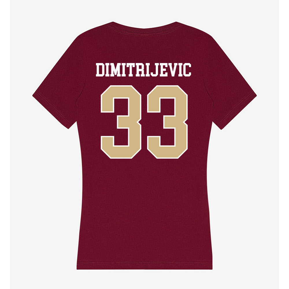 FSU - NCAA Softball : Bella Dimitrijevic - Women's V-Neck T-Shirt-1