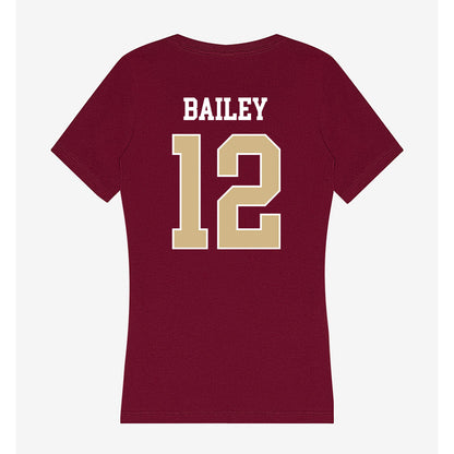 FSU - NCAA Baseball : Myles Bailey - Women's V-Neck T-Shirt-1