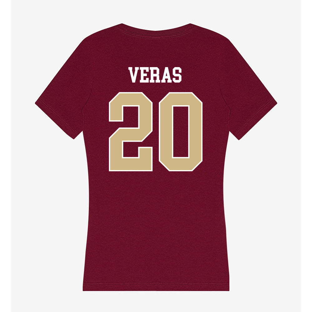 FSU - NCAA Baseball : Genson Veras - Women's V-Neck T-Shirt-1