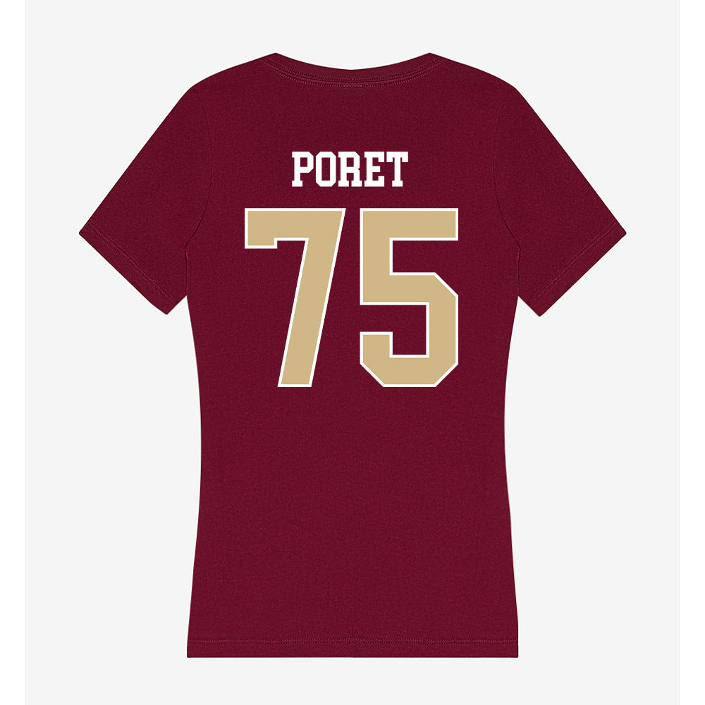 FSU - NCAA Football : Sean Poret - Women's V-Neck T-Shirt-1