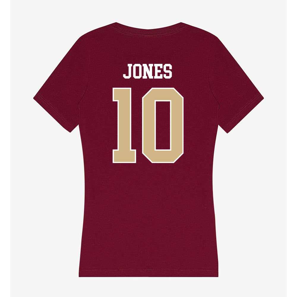 FSU - NCAA Football : Chris Jones - Women's V-Neck T-Shirt-1