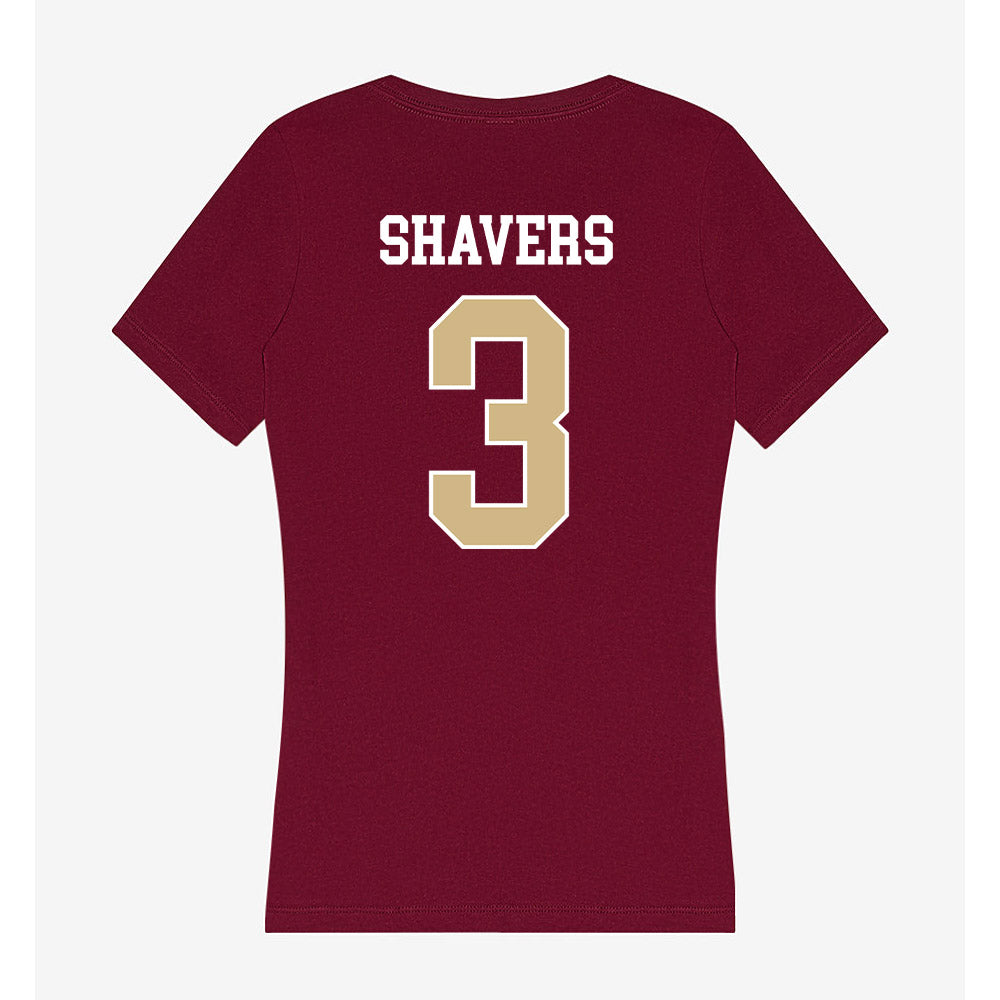 FSU - NCAA Women's Basketball : Jasmine Shavers - Women's V-Neck T-Shirt-1
