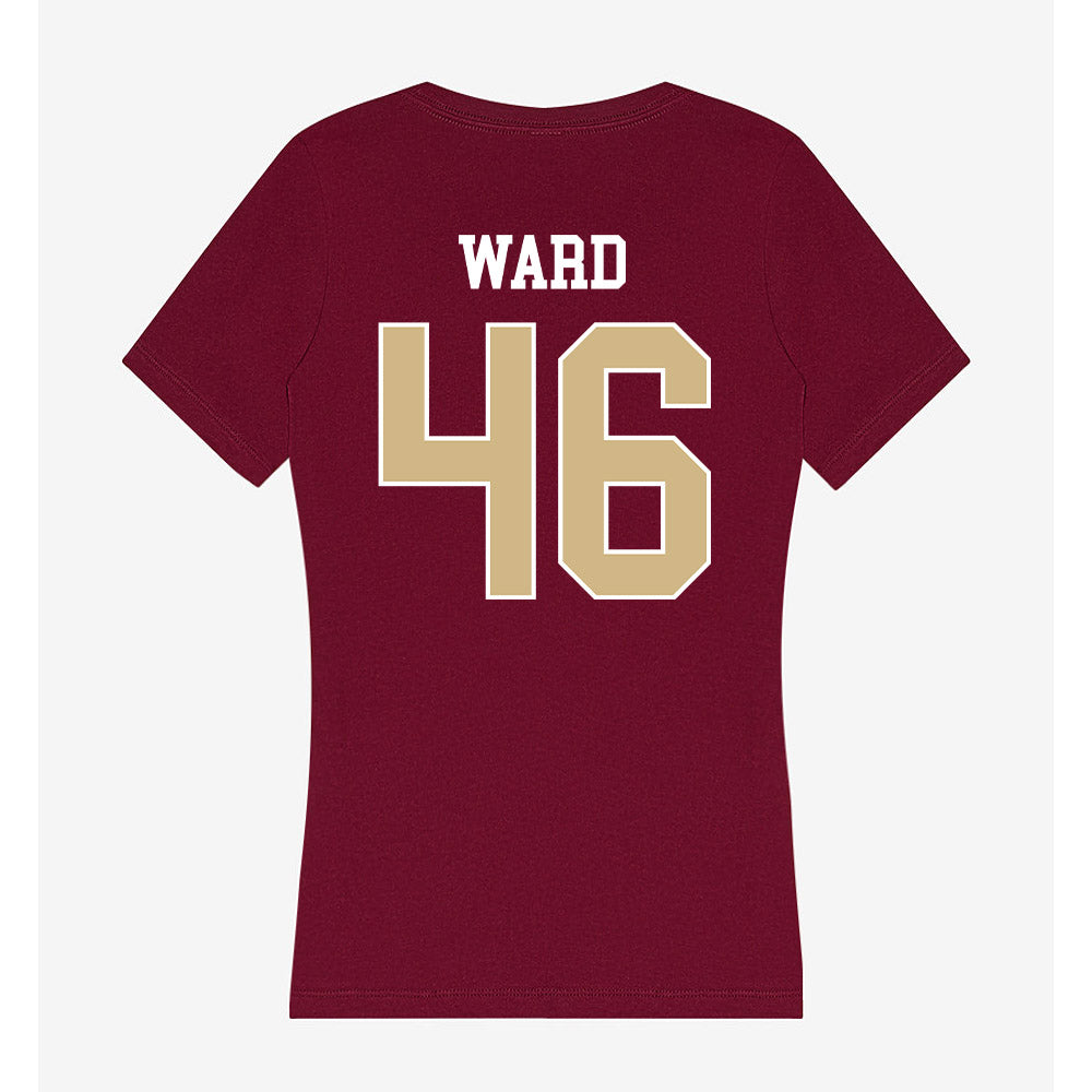 FSU - NCAA Women's Lacrosse : Julia Ward - Women's V-Neck T-Shirt-1