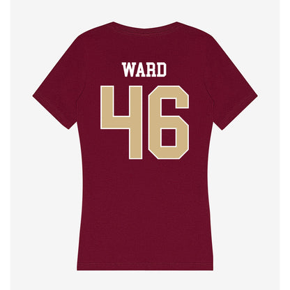 FSU - NCAA Women's Lacrosse : Julia Ward - Women's V-Neck T-Shirt-1