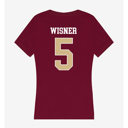 FSU - NCAA Football : Tre Wisner - Women's V-Neck T-Shirt-1
