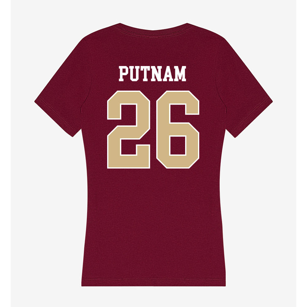 FSU - NCAA Baseball : Eli Putnam - Women's V-Neck T-Shirt-1