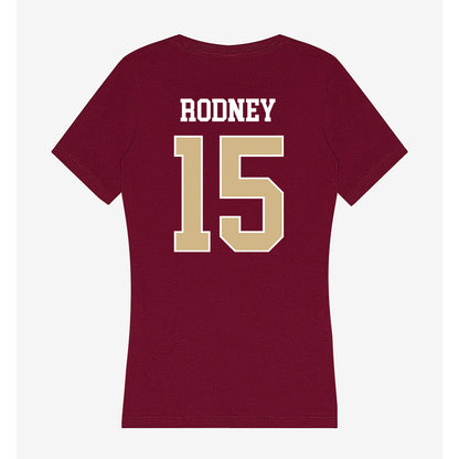 FSU - NCAA Women's Soccer : Anniyah Rodney - Women's V-Neck T-Shirt-1