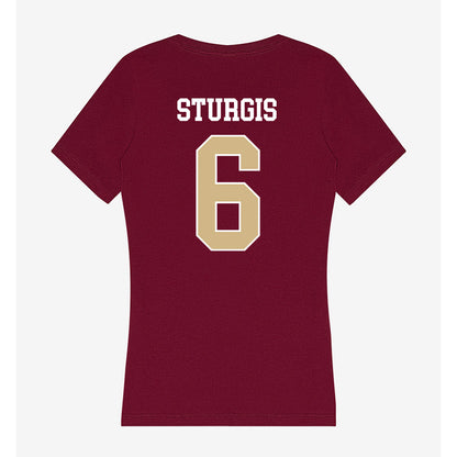 FSU - NCAA Softball : Makenna Sturgis - Women's V-Neck T-Shirt-1