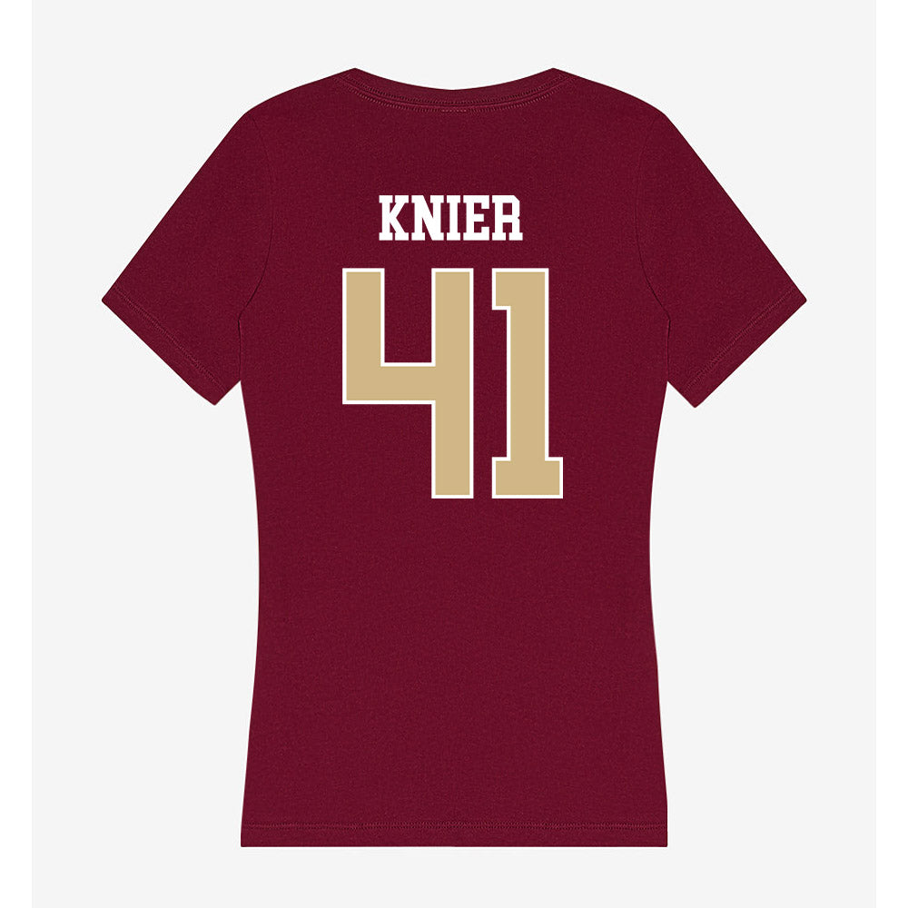 FSU - NCAA Baseball : Chris Knier - Women's V-Neck T-Shirt-1