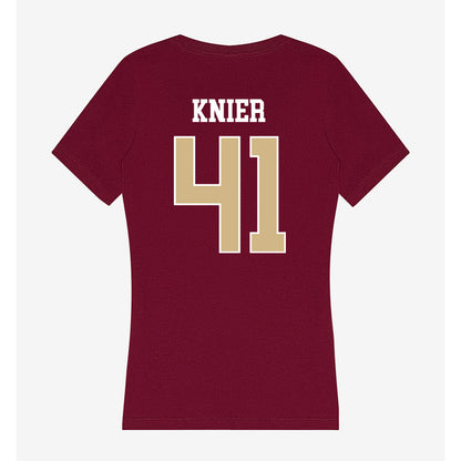 FSU - NCAA Baseball : Chris Knier - Women's V-Neck T-Shirt-1