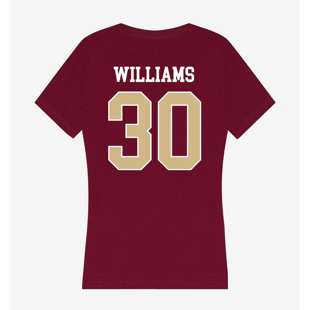 FSU - NCAA Football : Izayia Williams - Women's V-Neck T-Shirt-1