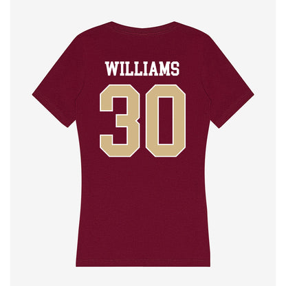 FSU - NCAA Football : Izayia Williams - Women's V-Neck T-Shirt-1