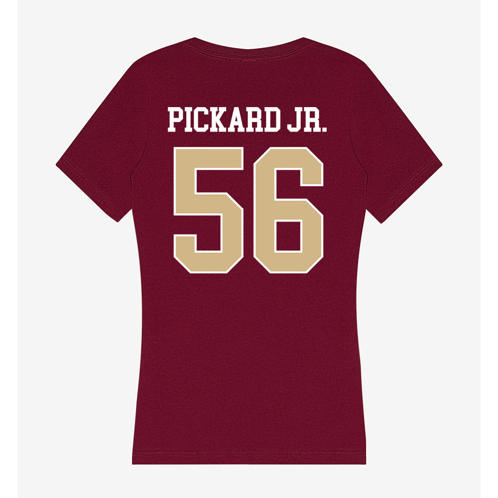 FSU - NCAA Football : Steven Pickard Jr. - Women's V-Neck T-Shirt-1